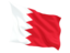 Bahrain. Fluttering flag. Download icon.