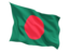 Bangladesh. Fluttering flag. Download icon.