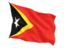 East Timor. Fluttering flag. Download icon.