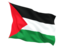 Palestinian territories. Fluttering flag. Download icon.