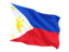 Philippines. Fluttering flag. Download icon.