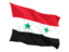 Syria. Fluttering flag. Download icon.