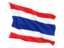 Thailand. Fluttering flag. Download icon.