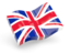 United Kingdom. Glossy wave icon. Download icon.