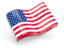 United States of America. Glossy wave icon. Download icon.