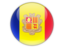 Andorra. Round icon. Download icon.
