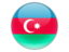 Azerbaijan. Round icon. Download icon.