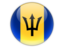 Barbados. Round icon. Download icon.