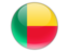 Benin. Round icon. Download icon.