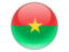 Burkina Faso. Round icon. Download icon.