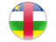 Central African Republic. Round icon. Download icon.