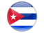 Cuba. Round icon. Download icon.