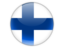Finland. Round icon. Download icon.