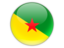 French Guiana. Round icon. Download icon.