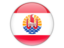 French Polynesia. Round icon. Download icon.