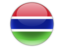 Gambia. Round icon. Download icon.