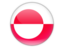 Greenland. Round icon. Download icon.