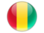 Guinea. Round icon. Download icon.