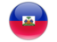 Haiti. Round icon. Download icon.