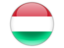 Hungary. Round icon. Download icon.
