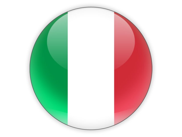 Round icon. Download flag icon of Italy at PNG format