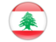 Lebanon. Round icon. Download icon.