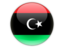 Libya. Round icon. Download icon.