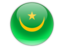Mauritania. Round icon. Download icon.