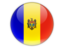 Moldova. Round icon. Download icon.