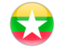 Myanmar. Round icon. Download icon.