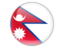 Nepal. Round icon. Download icon.