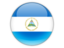 Nicaragua. Round icon. Download icon.