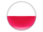 Poland. Round icon. Download icon.