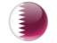 Qatar. Round icon. Download icon.