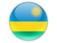 Rwanda. Round icon. Download icon.
