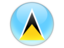 Saint Lucia. Round icon. Download icon.