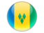 Saint Vincent and the Grenadines. Round icon. Download icon.