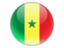 Senegal. Round icon. Download icon.