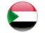 Sudan. Round icon. Download icon.
