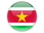 Suriname. Round icon. Download icon.