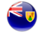 Turks and Caicos Islands. Round icon. Download icon.
