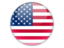 United States of America. Round icon. Download icon.