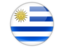 Uruguay. Round icon. Download icon.