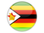 Zimbabwe. Round icon. Download icon.