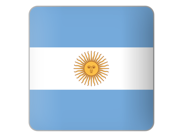 Square icon. Download flag icon of Argentina at PNG format