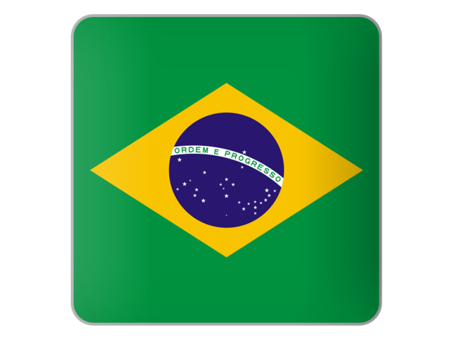 Square icon. Download flag icon of Brazil at PNG format
