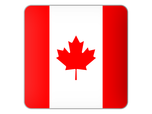 Square icon. Download flag icon of Canada at PNG format