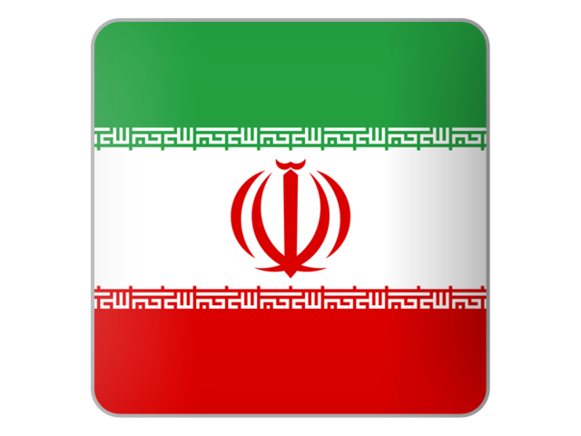 Square icon. Download flag icon of Iran at PNG format