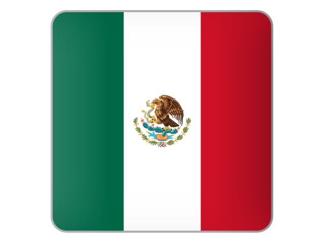 Square icon. Download flag icon of Mexico at PNG format