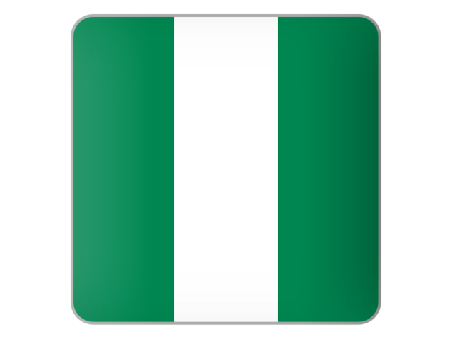 Square icon. Download flag icon of Nigeria at PNG format